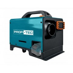 Автономный дизельный обогреватель PROFI-TEC PADH-8 (12 В//20 В/220 В, 8 кВт, ЖК-дисплей, пульт ДУ, 130–230 м³/ч, до 80 м²)