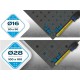 Зварювальний стіл 1200×800 мм – система 16 STANDARD