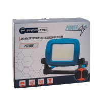 Акумуляторний прожектор з режимом червоного освітлення PROFI-TEC PT3100G POWERLine (без акумуляторів та зарядного, в коробці. В комплекті адаптер для батарей PROFI-TEC та Makita, + адаптер для батарей DEWALT & Milwaukee)
