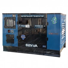 Генератор дизельний PROFI-TEC WDSG62-3 Power MAX (62кВА/50кВт, промисловий двигун WEICHAI, аналог BOLDUIN)