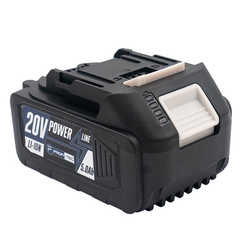 Акумуляторна батарея PROFI-TEC PT2040EP POWERLine (20 В / 4.0 Аг, високострумова, з індикатором)