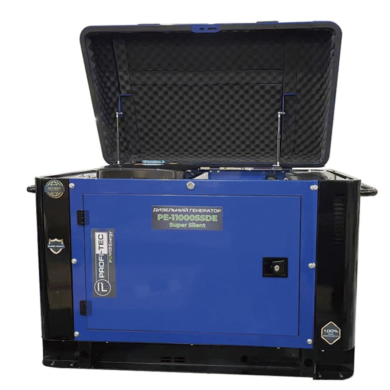 Генератор дизельний PROFI-TEC PE-11000SSDE (10 кВт, 220 В)
