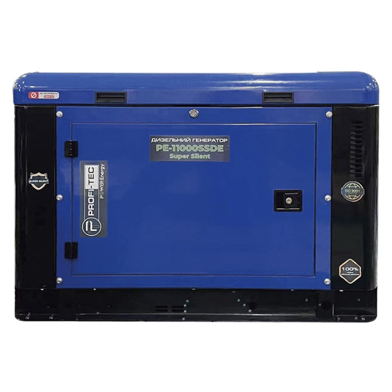 Генератор дизельний PROFI-TEC PE-11000SSDE (10 кВт, 220 В)
