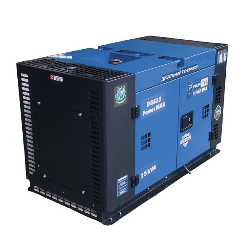 Генератор дизельний PROFI-TEC DGS15 Power MAX 15кВА/12кВт, 220V