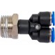 Фитинг Y-образный для пластиковых трубок 6мм с наружной резьбой 1/2" ROCKFORCE RF-SPX06-04