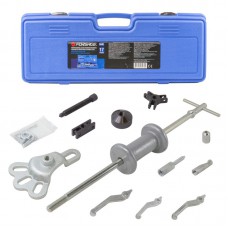 Молоток обратный для съема подшипников в наборе со сменными лапами и адаптерами 17пр., в кейсе Forsage F-664B(F-04B1027)