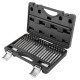 Набор бит с битодержателями 40 предметов, 10 мм, 75/30 мм: T20-T55, H4-H12, M5-M12, в пластиковом кейсе FORSAGE F-4401C
