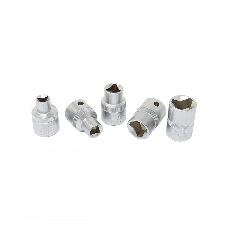 Набор головок для ремонта топливных насосов а/м(М5-8мм,М6-10мм, М8-12мм, М10-15мм, М12-16.5мм), в блистере ROCKFORCE RF-4011225