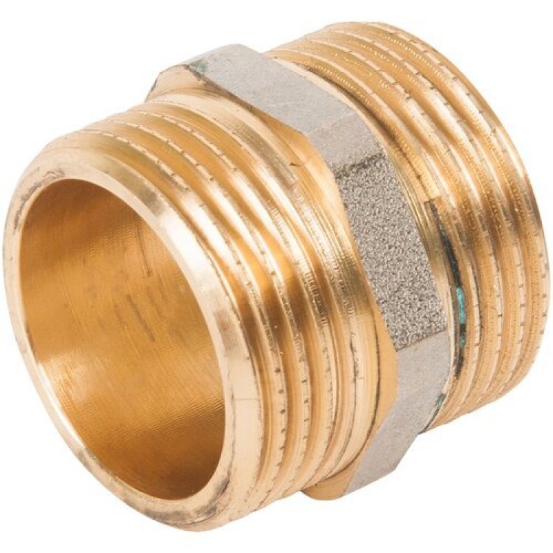 Соединитель резьбовой наруж. резьба 3/4"x3/4" в блистере ROCKFORCE RF-MM12/12