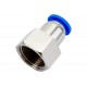 Фитинг для пластиковых трубок 8мм с внутренней резьбой 3/8" ROCKFORCE RF-SPCF08-03