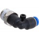 Фитинг угловой для пластиковых трубок 4мм с наружной резьбой 1/4" ROCKFORCE RF-SPL04-02