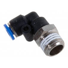 Фитинг угловой для пластиковых трубок 4мм с наружной резьбой 1/4" ROCKFORCE RF-SPL04-02
