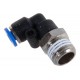Фитинг угловой для пластиковых трубок 4мм с наружной резьбой 1/4" ROCKFORCE RF-SPL04-02
