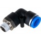 Фитинг угловой для пластиковых трубок 12мм с наружной резьбой 1/4" ROCKFORCE RF-SPL12-02