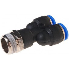 Фитинг Y-образный для пластиковых трубок 12мм с наружной резьбой 1/2" ROCKFORCE RF-SPX12-04