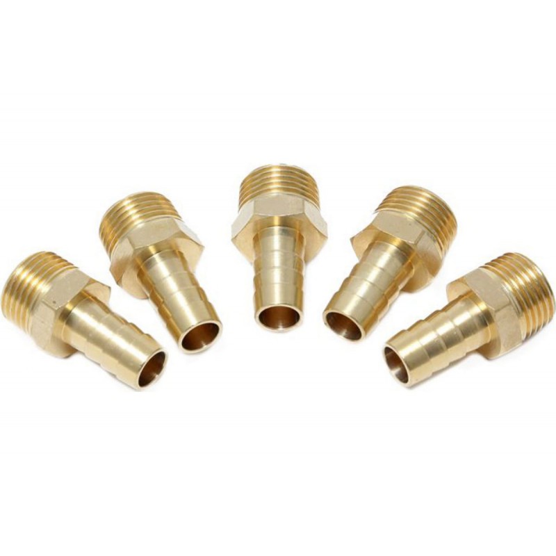 Пepexoдник 1/2" нa шлaнг 16мм, к-т 5шт. Forsage F-MH08/10K