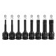 Набор головок-бит TORX ударных 8 предметов,1/2"(T30, T40, T45, T50, T55, T60, T70, T80), в кейсе FORCEKRAFT FK-4088MPB