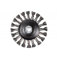 Кордщітка дискова ''получаша'' сталева кручена для КШМ 125мм ROCKFORCE RF-BWD105