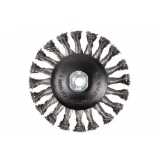 Кордщетка дисковая ''получаша'' стальная витая для УШМ 125мм ROCKFORCE RF-BWD105