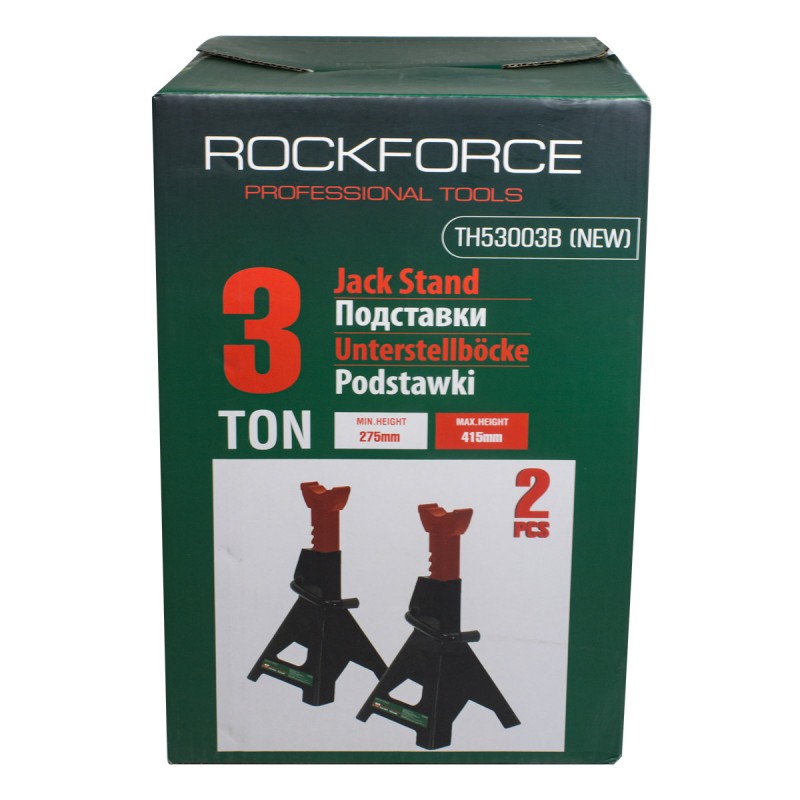 Подставка ремонтная 3т (h min 280мм, h max 410мм) (к-т 2шт) ROCKFORCE RF-TH53003B(DS)New