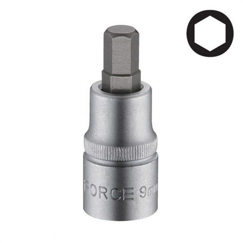 Головка-бита 6-гранная 5мм 1/2" (L-55мм) ROCKFORCE RF-34405505