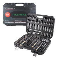 Набір інструментів 172 предмети 1/4", 3/8", 1/2" (6гр.) (4-32мм) ROCKFORCE RF-41723-5