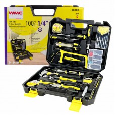 Набір інструментів 100 предметів (6-гран.) (4-14мм) WMC TOOLS 20100