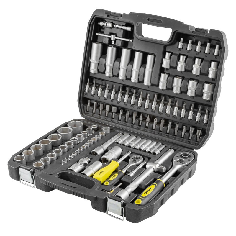 Набір інструментів 108 предметів 1/2'', 1/4'' (6гр.) WMC TOOLS 41082-5