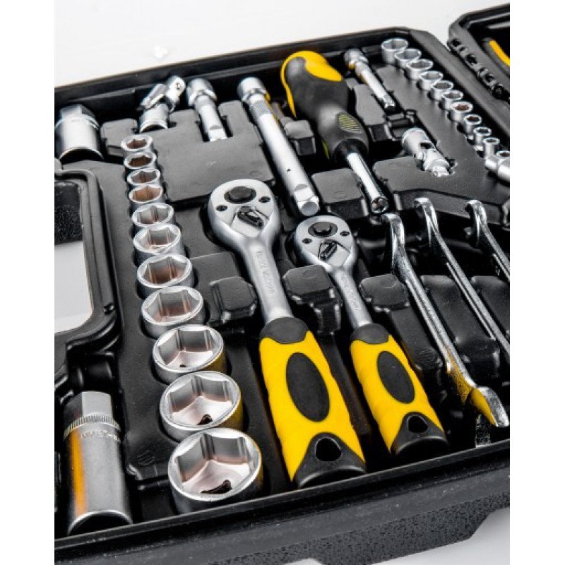 Набор инструментов 65 предметов 1/4''3/8''(6гр.)(4-24мм) FORCEKRAFT FK-3651