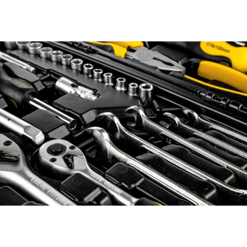 Набор инструментов 65 предметов 1/4''3/8''(6гр.)(4-24мм) FORCEKRAFT FK-3651
