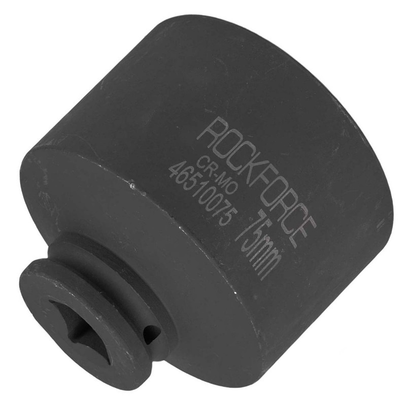 Головка ударная глубокая 75 мм (6-гранная), 3/4" ROCKFORCE RF-46510075