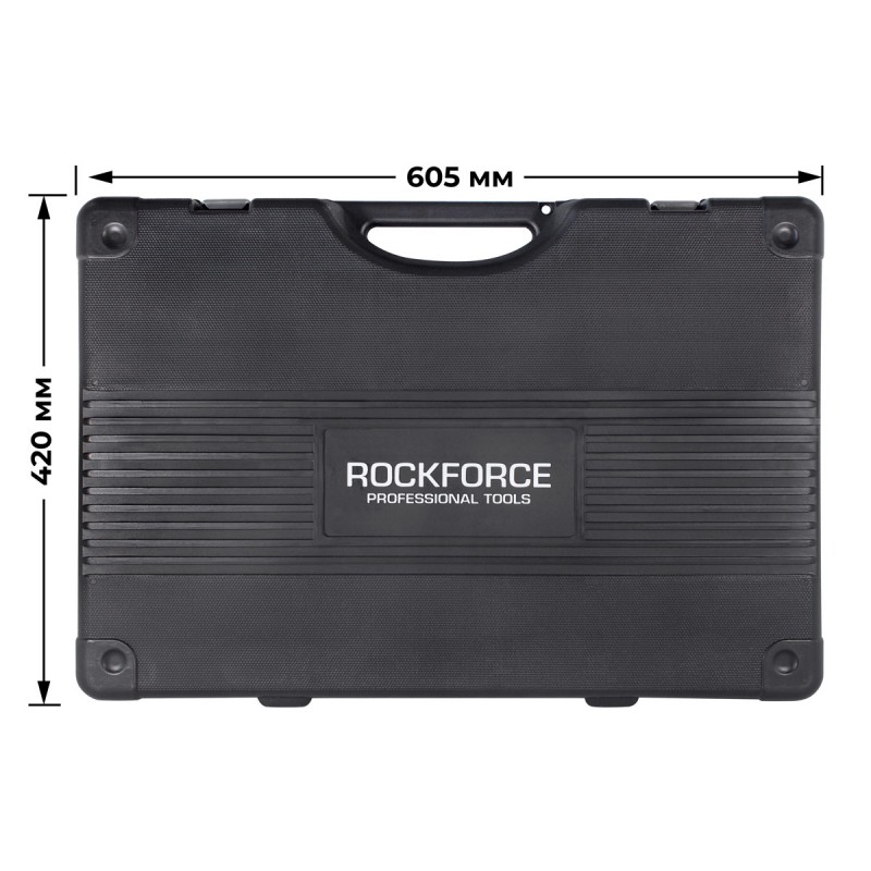 Набор инструментов 128 пр.1/4''1/2''(6гр.)(головки 4-32мм, ключи 6-32мм) Rock FORCE RF-41282-5