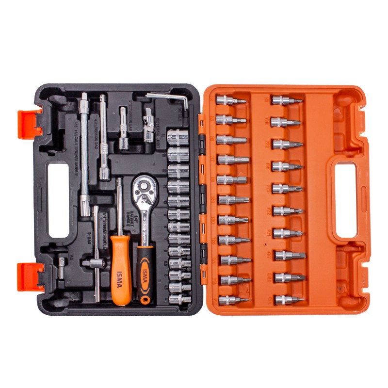 Набор инструмента 46пр. 1/4''(6-гран.)(4-14мм) IS-2462-5 EURO