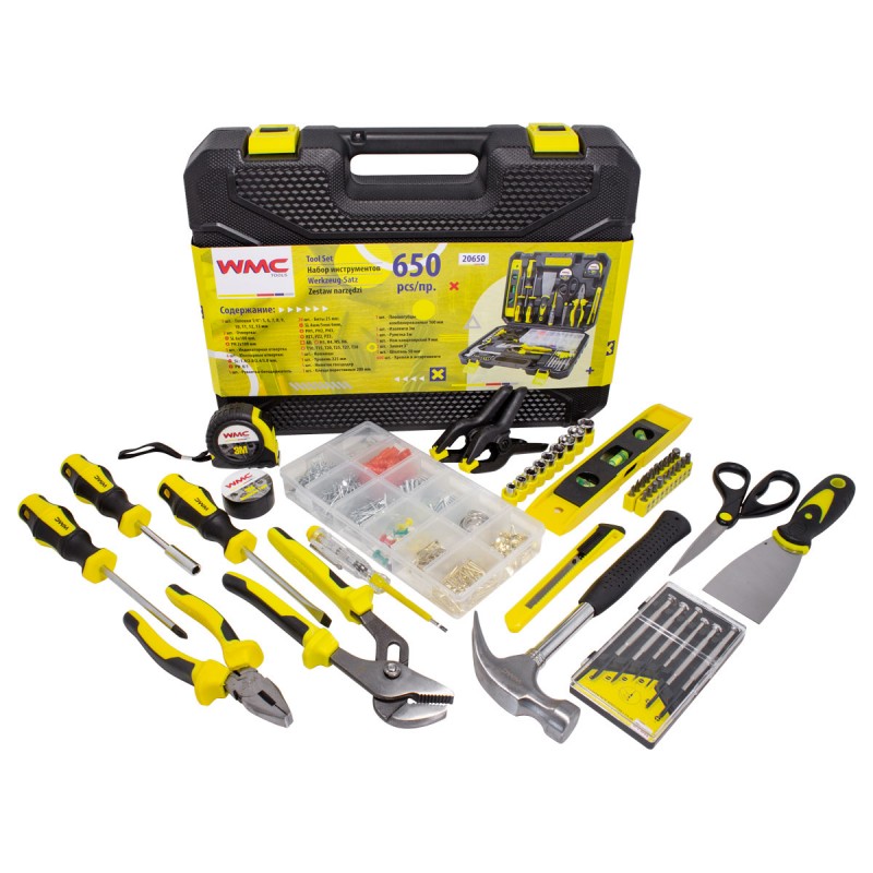Набор инструментов 650пр. 1/4" (6гр.) WMC Tools WT-20650