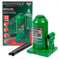 Домкрат 12т пляшковий (200-370мм) Rockforce RF-T91204(DS)