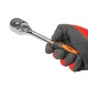 Тріскачка реверсивна з гумовою ручкою 3/8"(45зуб.) ISMA IS-80232