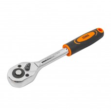 Тріскачка реверсивна з гумовою ручкою 3/8"(45зуб.) ISMA IS-80232