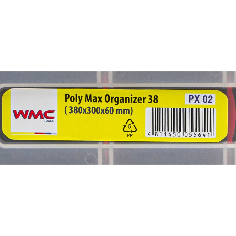 Органайзер пластмассовый 380x300x60мм WT-PX02