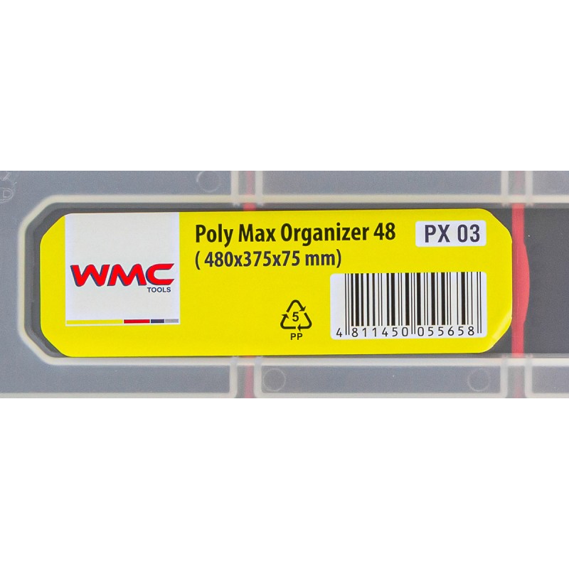 Органайзер пластмассовый 470x373x80мм WT-PX03