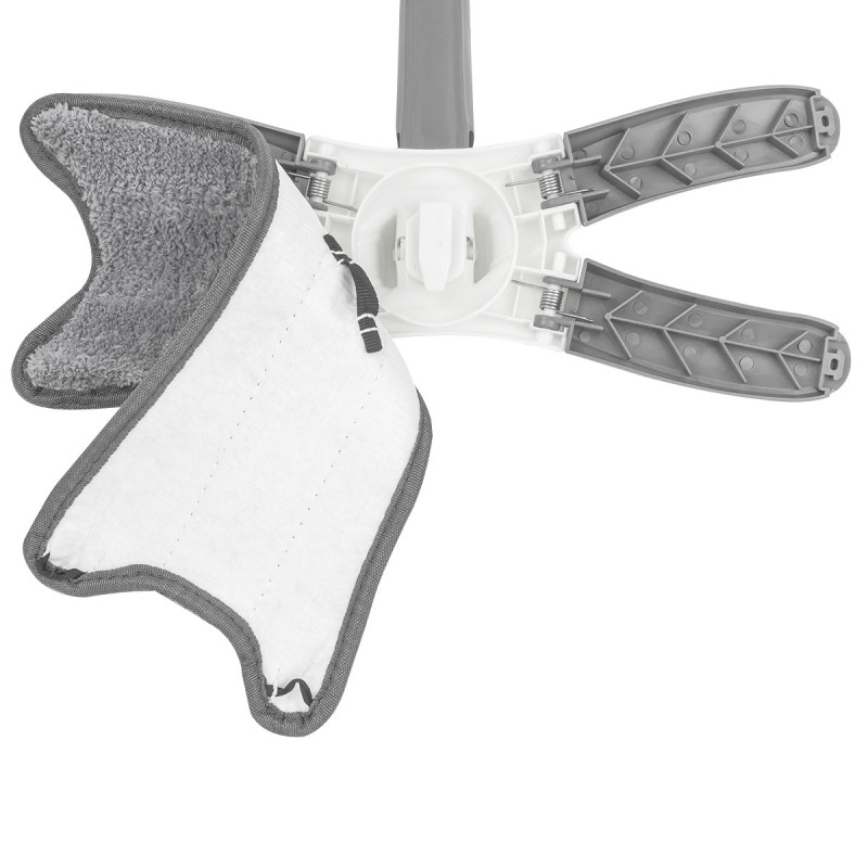 Швабра Х-образная с функцией отжима (серая,1300х370х150мм) WT-22(grey)