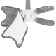 Швабра Х-образная с функцией отжима (серая,1300х370х150мм) WT-22(grey)