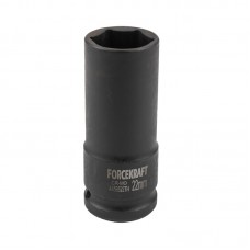 Головка ударна тонкостінна 22мм 6 гр. (85 мм L) 1/2 "сталь FORCEKRAFT FK-4458522TH