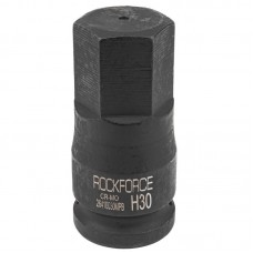 Головка-біта ударна 6-гранна 30 мм, 3/4" ROCKFORCE RF-26410030MPB