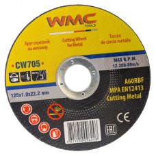 Коло відрізне по металу 125x1.0x22.2мм WMC TOOLS WT-CW705