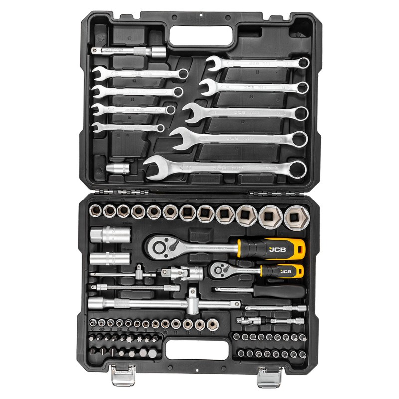 Набор инструмента 82 предмета1/4"&1/2" (6-гр.)(4-32мм) JCB-4821-5