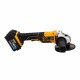Аккумуляторная углошлифовальная машина JCB 18V с диаметром диска 115 мм и комплектом зарядного устройства 2.4A и 2 батареями 5.0Ah JCB-18AG-5BG-E