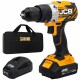 Безщітковий акумуляторний комбінований дриль (JCB-BLCD-BE) 18V, max 65Nm в комплекті із зарядним пристроєм (JCB-18VFC-E) 2.4A та батареєю акумулятора (JCB-20LI-E) 2.0AH JCB-18BLCD-2XB-E