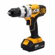 Дрель-шуруповерт аккумуляторная (JCB-18DD-B-E) 18V, max 45Nm в комплекте с зарядным устройством (JCB-18VFC-E) 2.4A и батареей аккум(JCB-20LI-E) 2.0AH JCB-18DD-2X-E