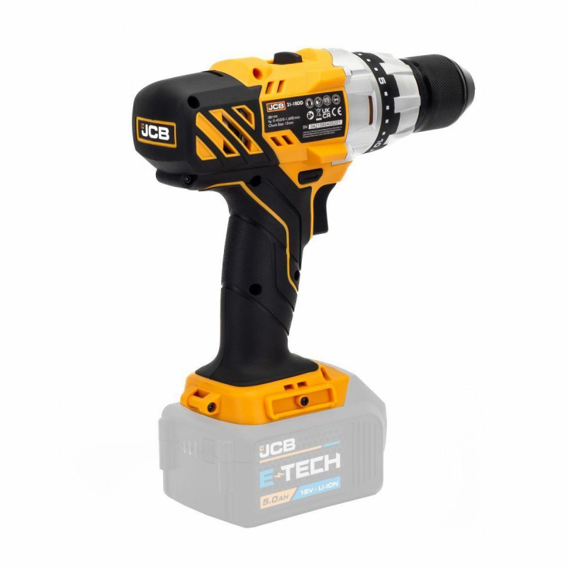 Дриль-шуруповерт акумуляторний (JCB-18DD-BE) 18V, max 45Nm без батареї JCB-18DD-BE