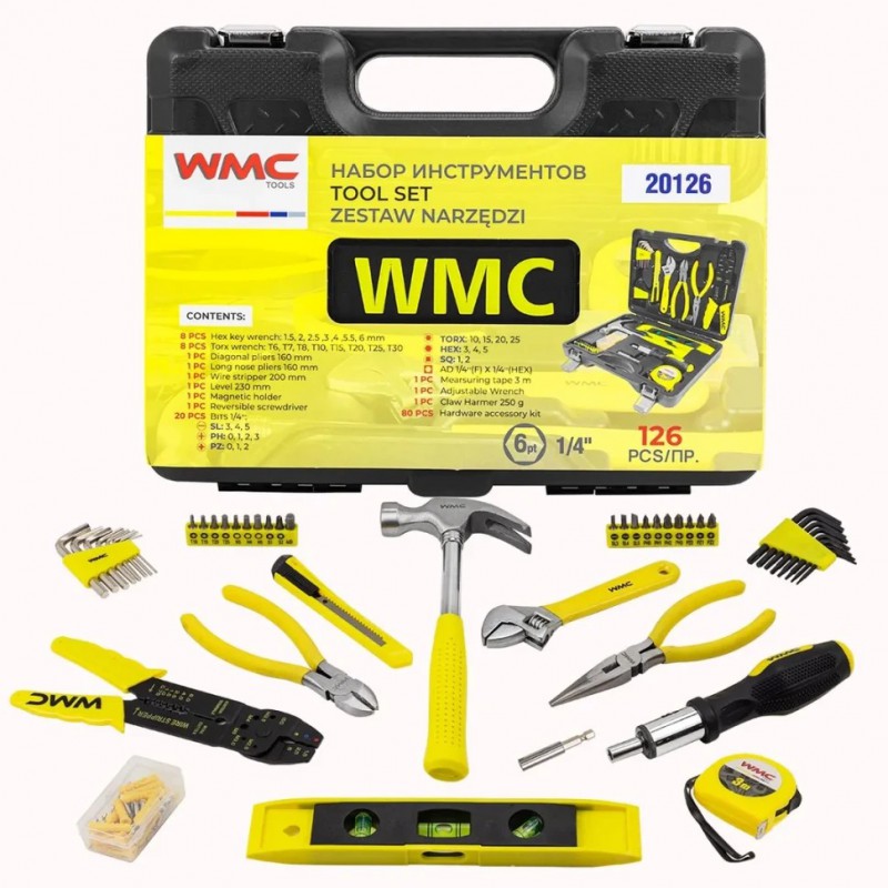 Набір інструментів 126 пр. WMC TOOLS WT-20126